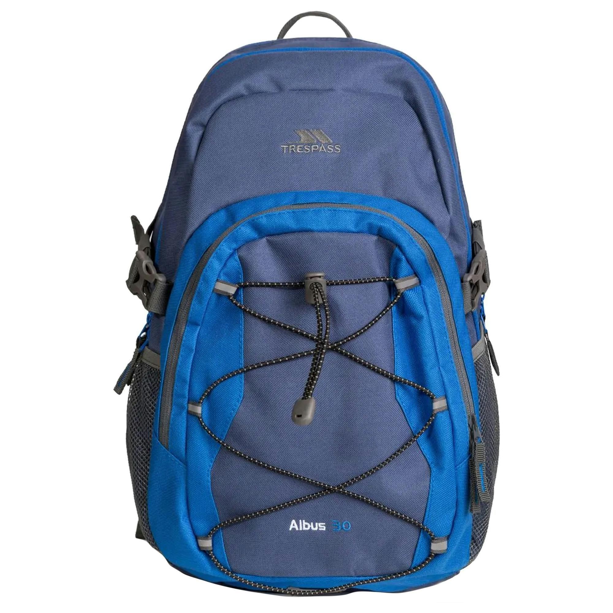 Trespass Blue Albus 30 Litre Casual Rucksack/Backpack - Electric - One Size - Electric