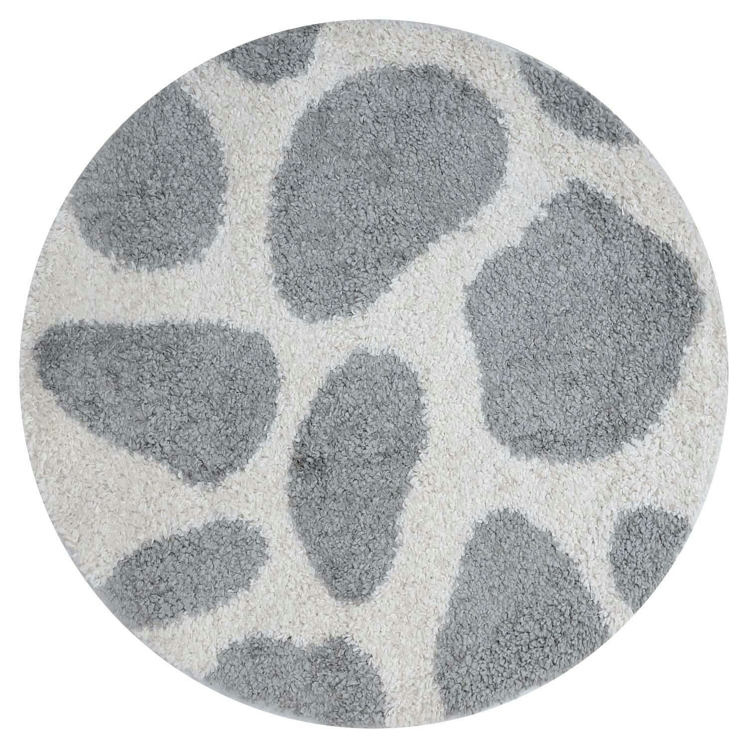 The Rugs Grey Moodi Shaggy Tarn Rug - Ø 120 Cm