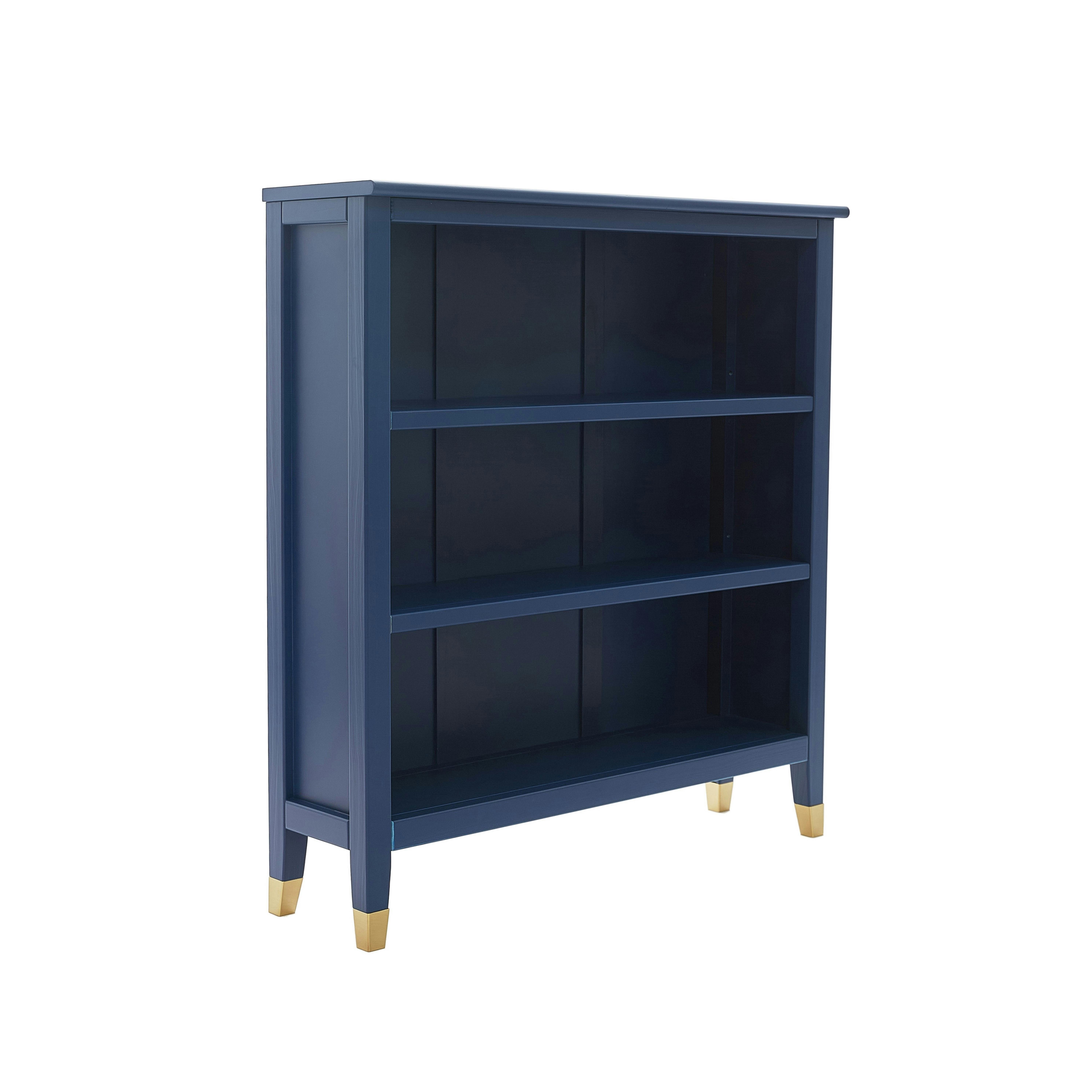 Cabinet Bits Blue Palazzi Low Bookcase H97 W89 D25cm - Navy