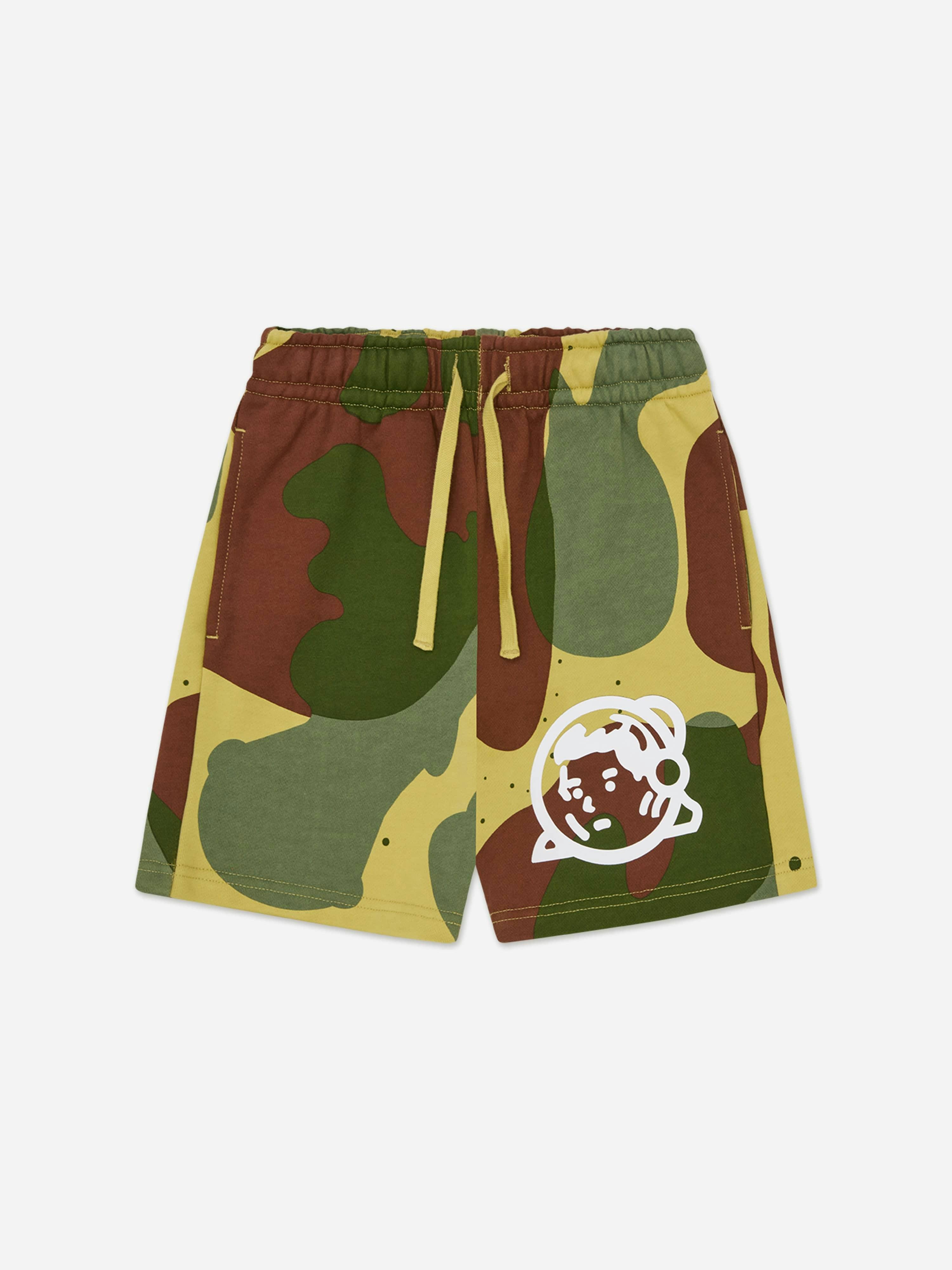 Billionaire Boys Club Boys Green Billionaire Club All Over Space Camo Sweat Shorts In - 16 Yrs