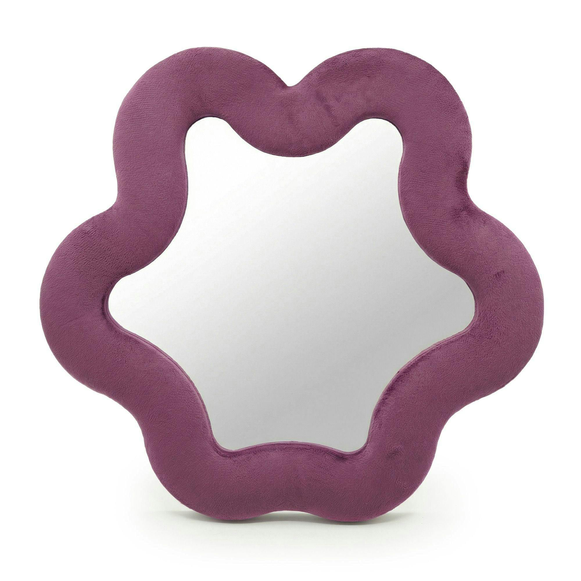 Bobobiy Mauve Soft Squiggly Mirror – Star – (33X31x2.3cm)