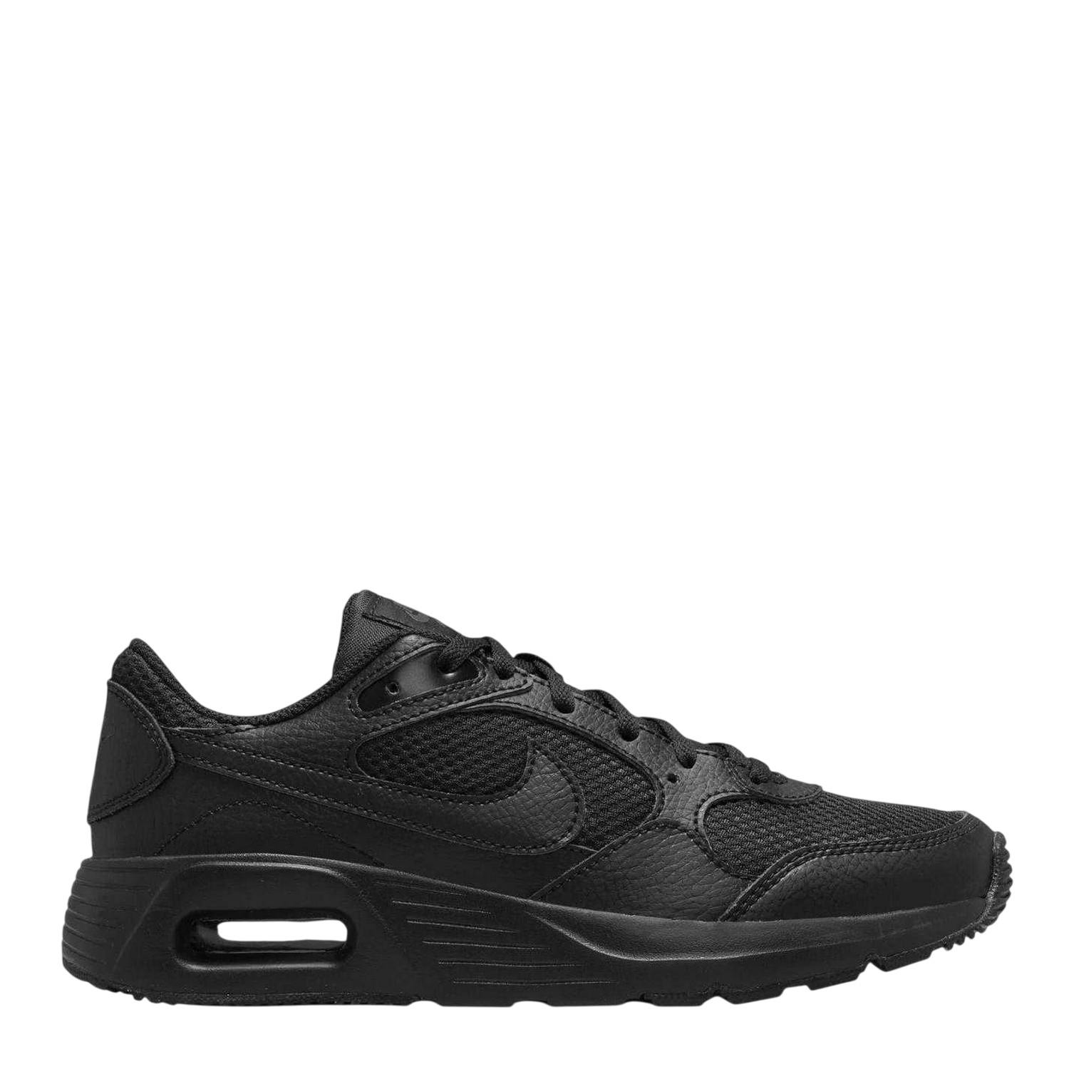 Nike Black Kids Air Max Sc Leather Trainers - Triple - 5 Uk - Triple - 100% Mixed