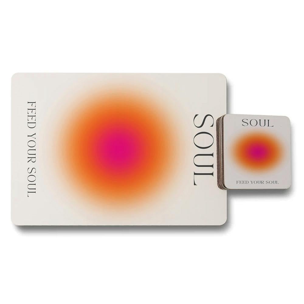 Rackhams Set Of 12 Placemats And Coasters With Designer Artwork 11X8 3.7X3.7 Wood Bottom