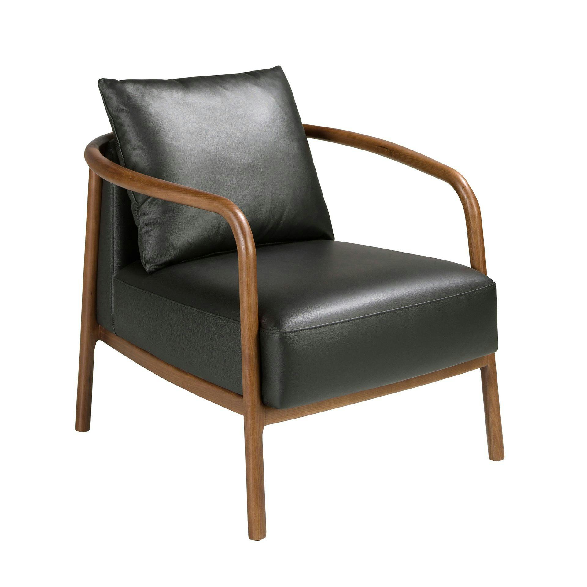 Angel Cerdá Black Leather Armchair 5178 - Modern - Yes - No