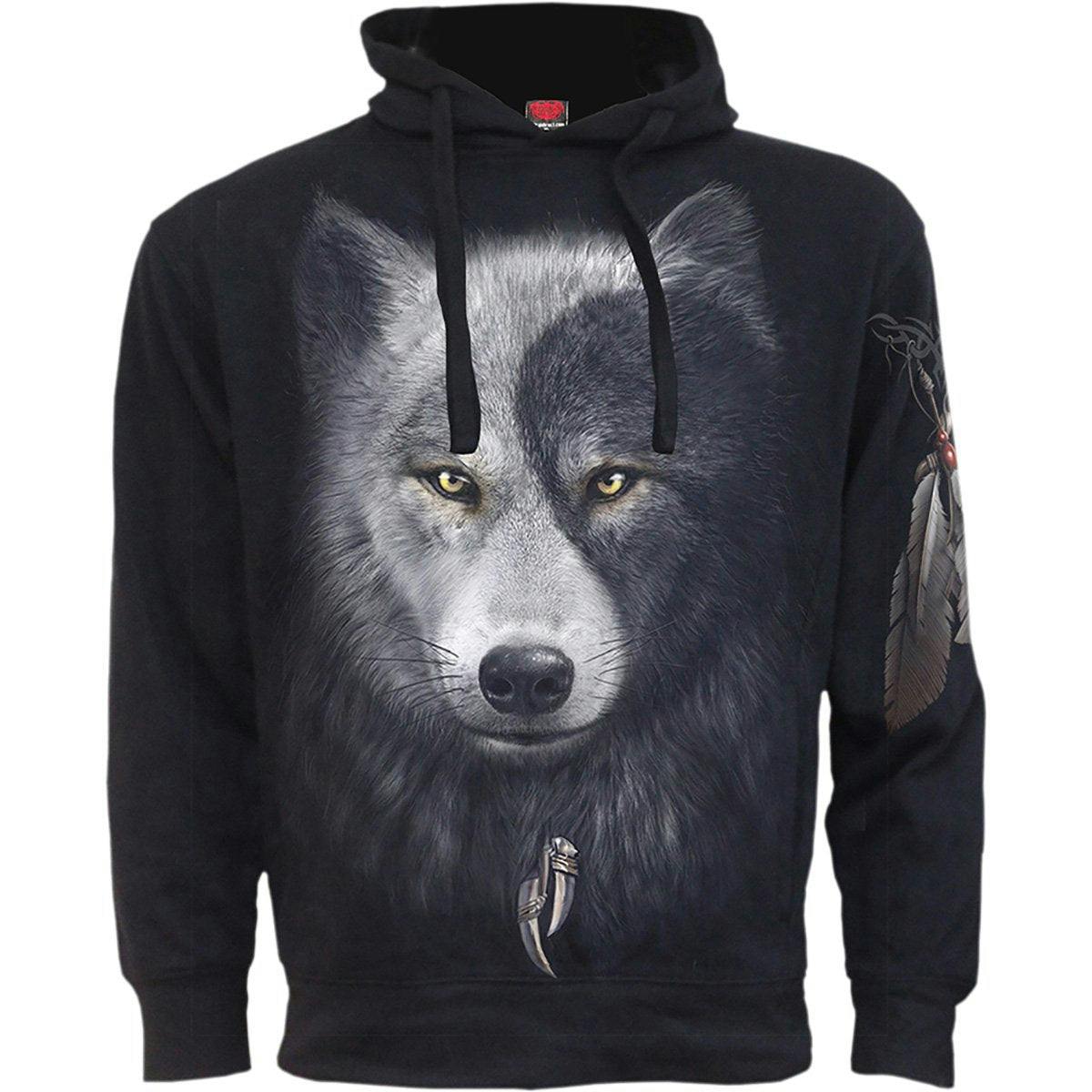 Spiral Direct Black Wolf Chi - Side Pocket Hoody - S