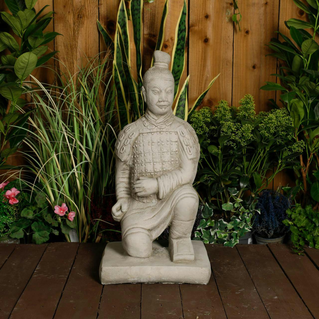 Rackhams Stone Cast Japanese Samurai Garden Ornament