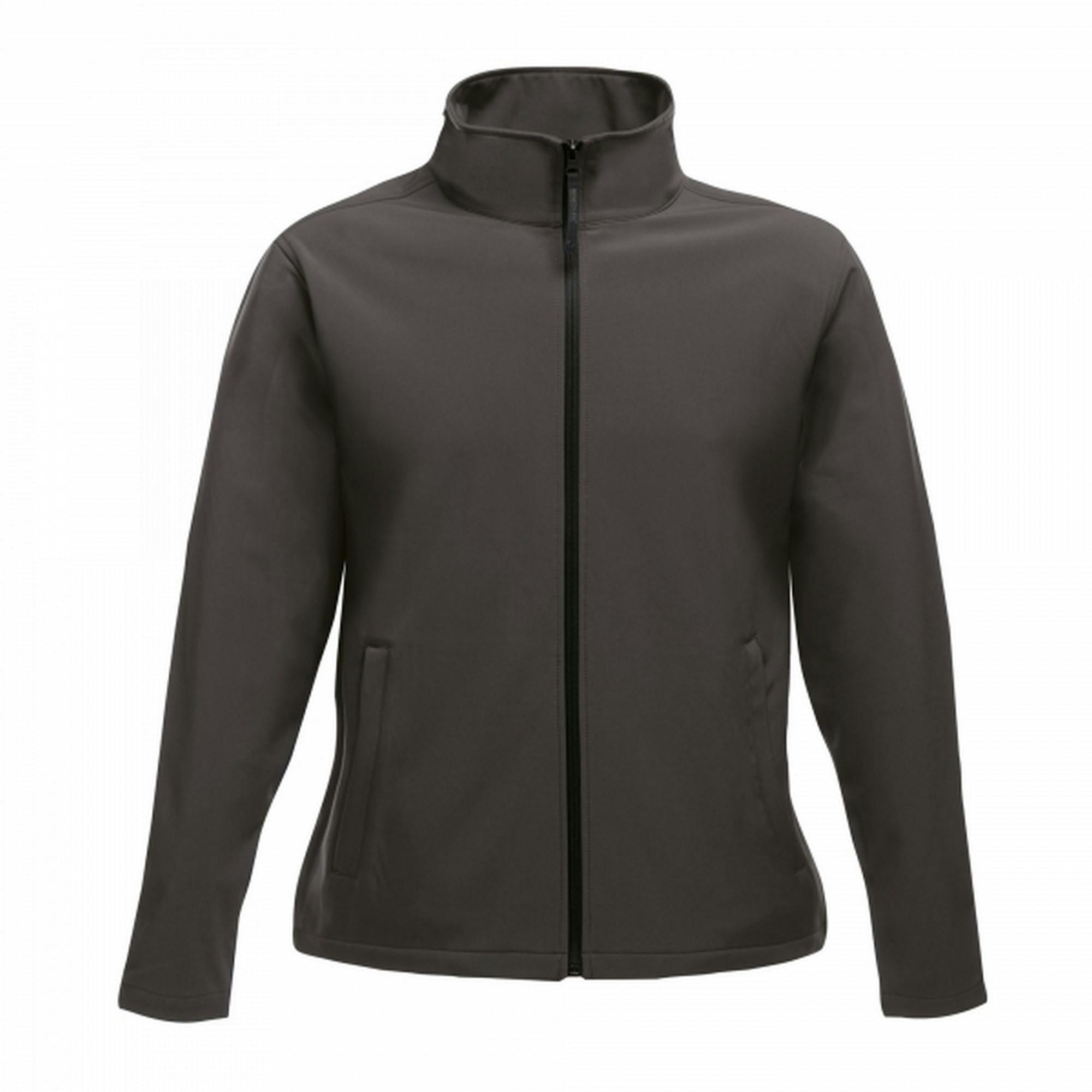 Regatta Women's Grey/Black Professional / Printable Soft Shell Jacket - Seal - 12 Uk - Seal - 100% Polyester