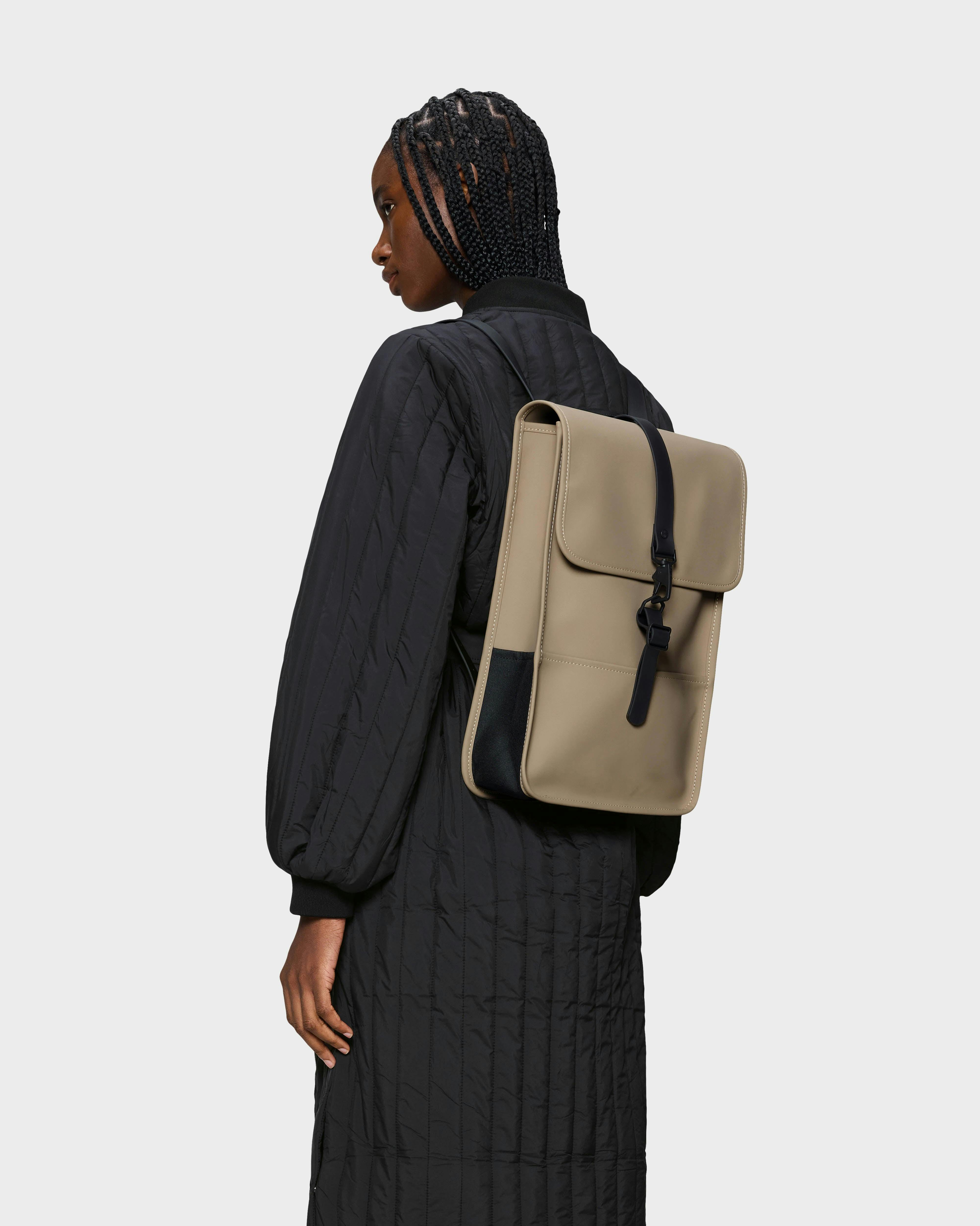 Rains Unisex Beige Backpack Mini - 133 - 133 - One Size