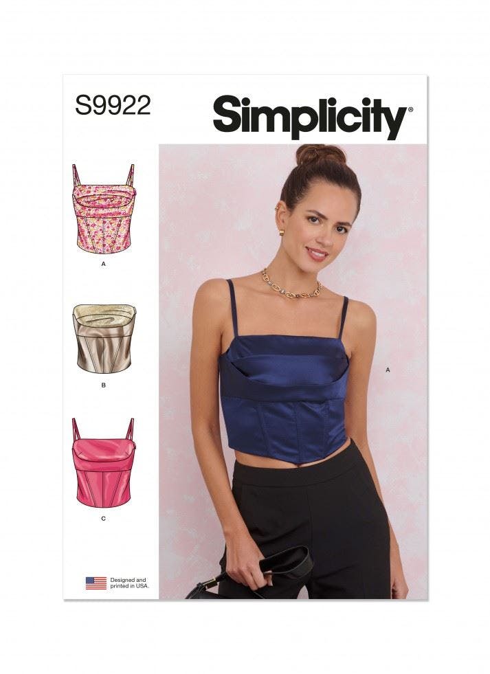 Simplicity Women's Sewing Pattern 9922, Corsets For H5 (6-8-10-12-14) - Intermediate - H5 (6-8-10-12-14)