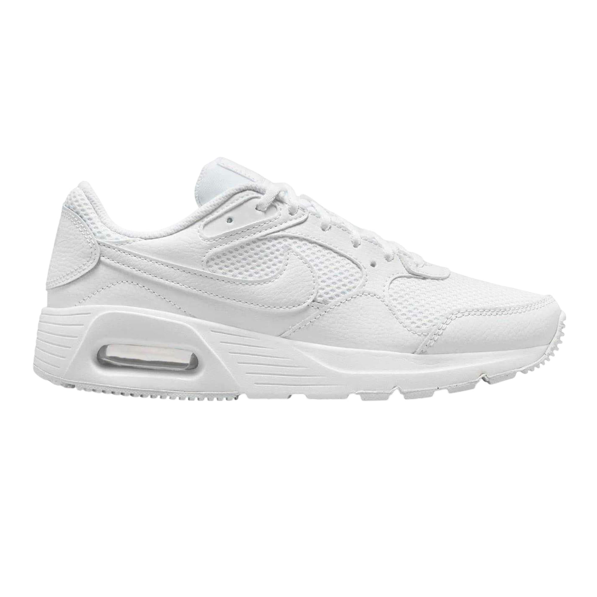 Nike Women's White Air Max Sc Leather Trainers - 7.5 Uk - 100% Mixed