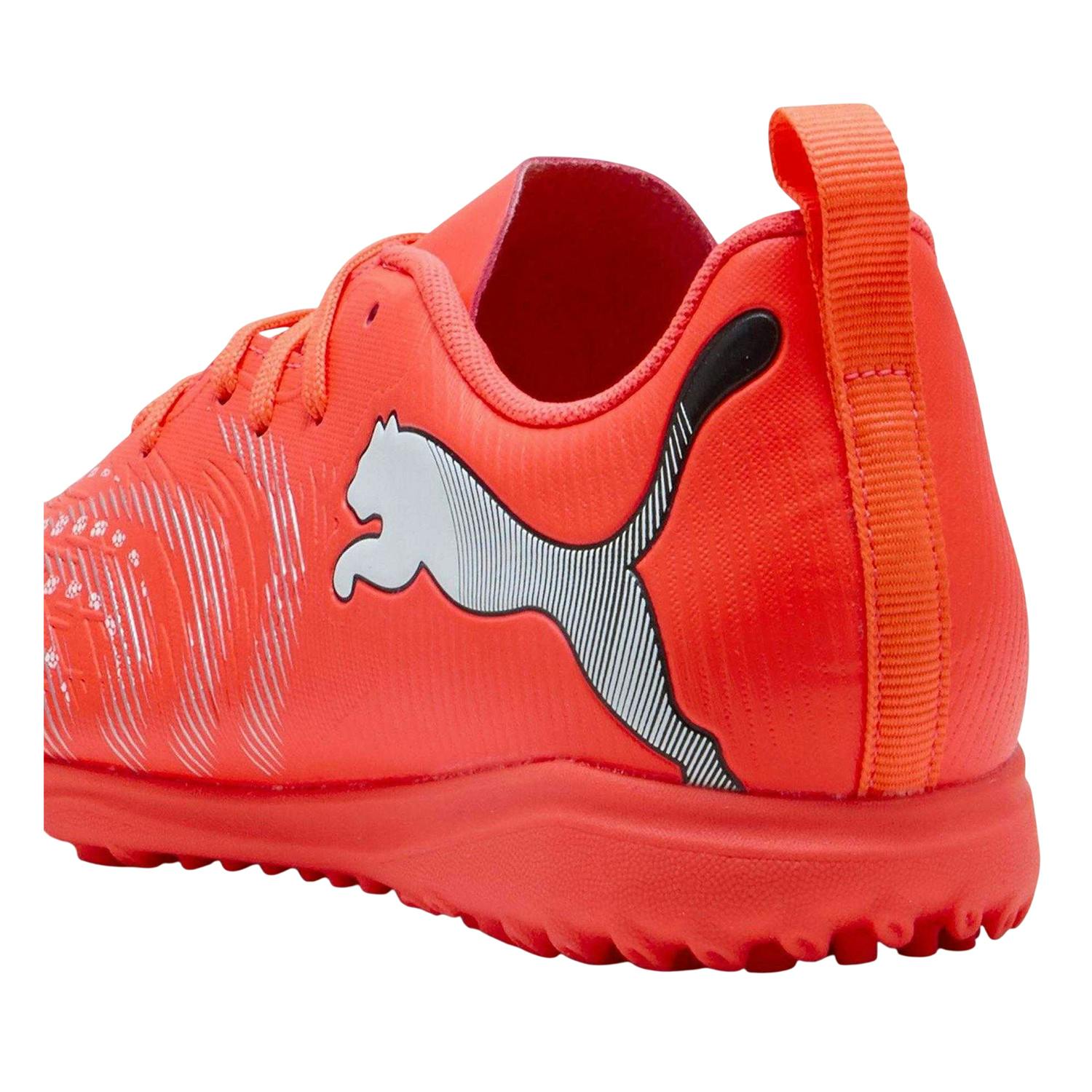 Puma Red/Silver Kids Future 9 Play Astro Turf Trainers - 2 Uk - 100% Mixed