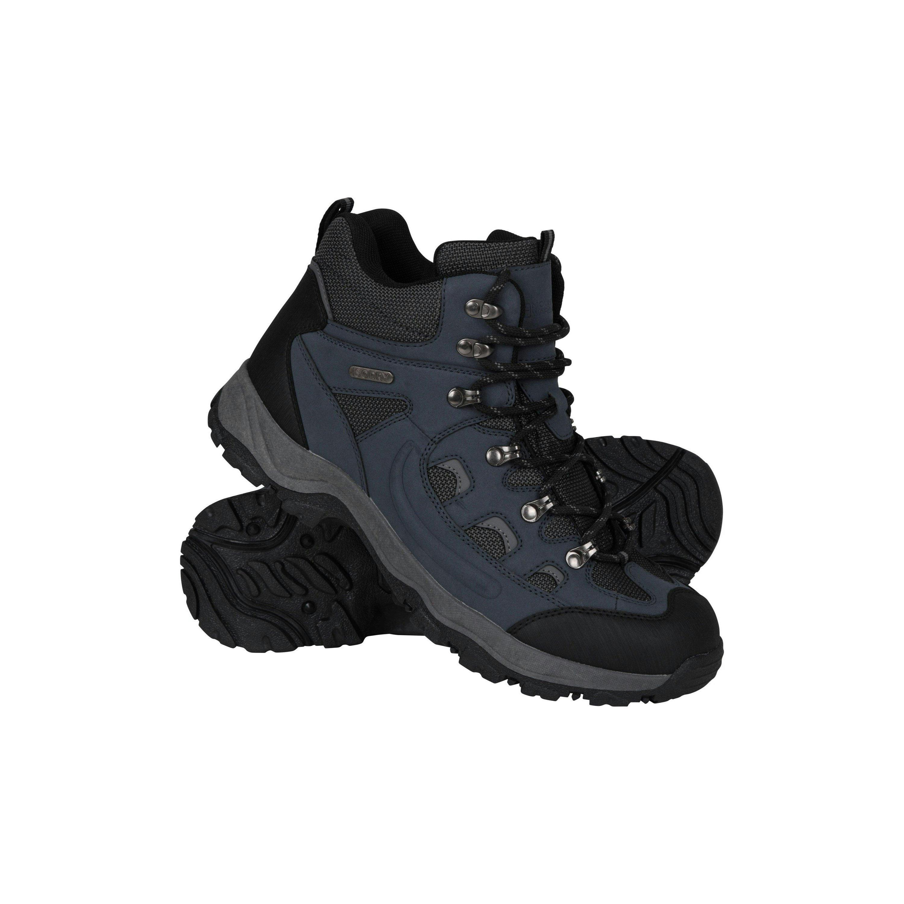 Mountain Warehouse Men's Adventurer Waterproof Hiking Boots - Navy - 8.5 Uk - Navy - 100% Synthetic