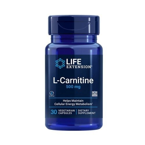 Life Extension L-Carnitine 500mg Metabolism Support Energy Metabolism - 30 vcaps - Image 6