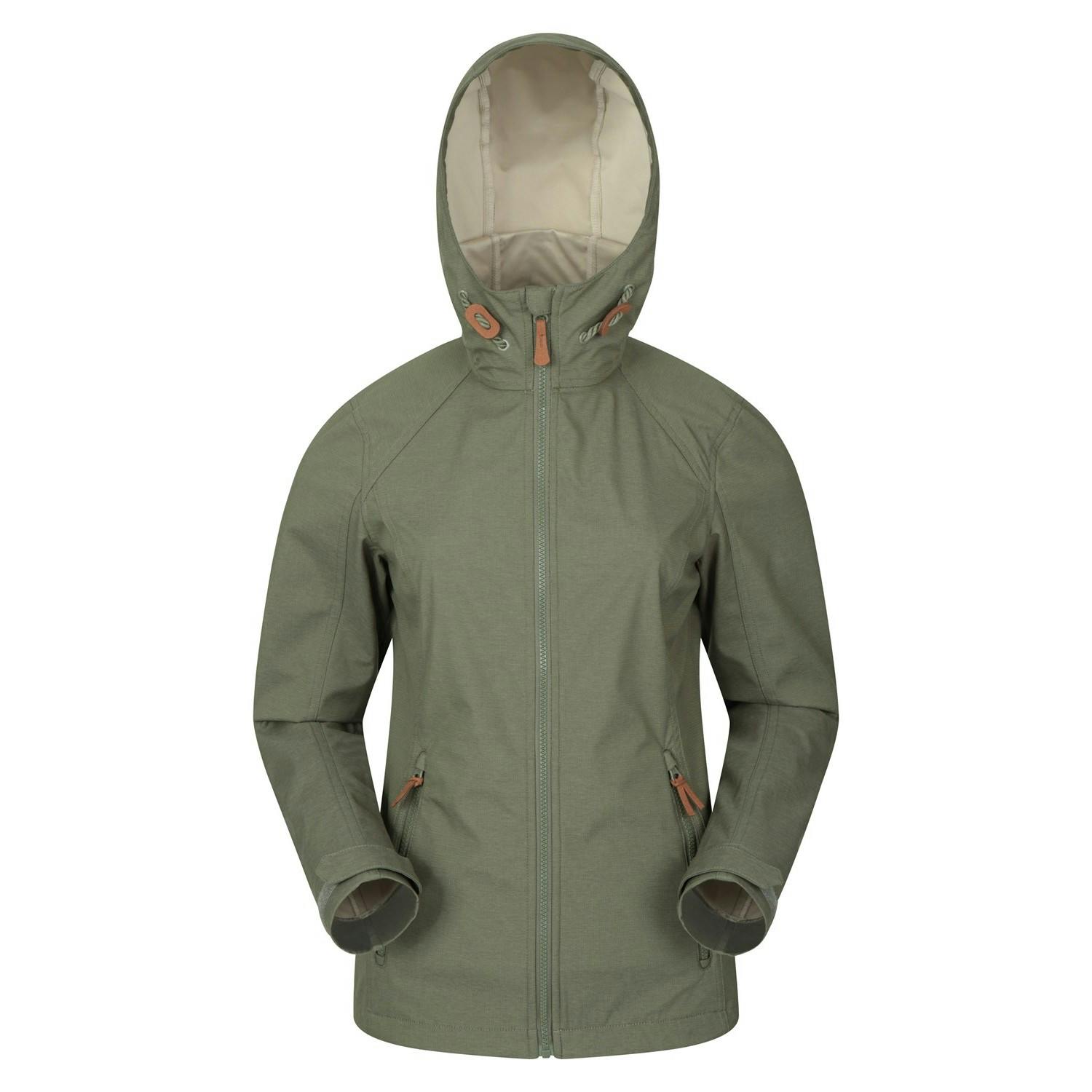 Mountain Warehouse Women's Iona Soft Shell Jacket - Khaki - 12 Uk - Khaki - 100% Polyester