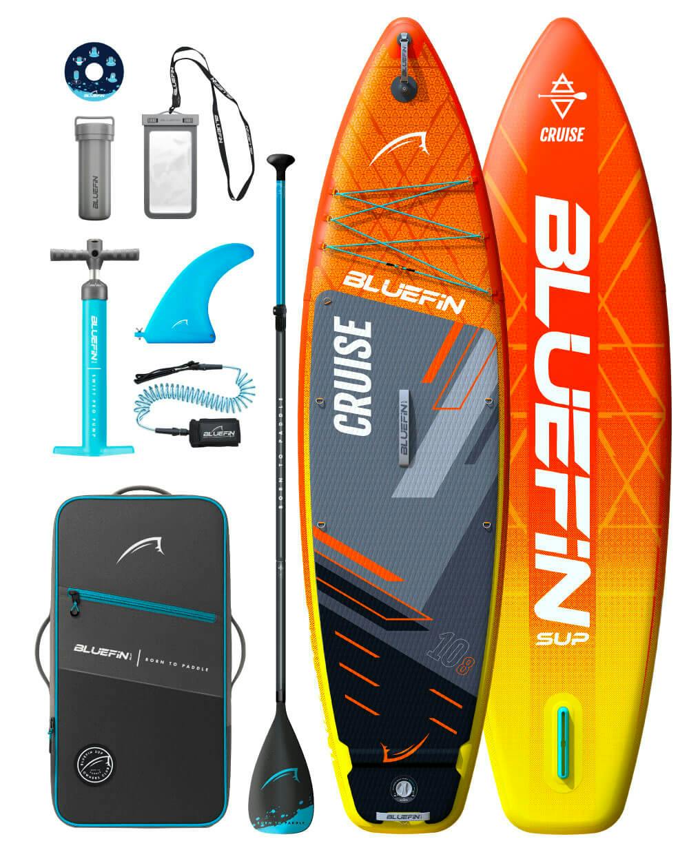 Bluefin Sup Orange Sunset Cruise 10'8 Premium Inflatable Sup Paddleboard