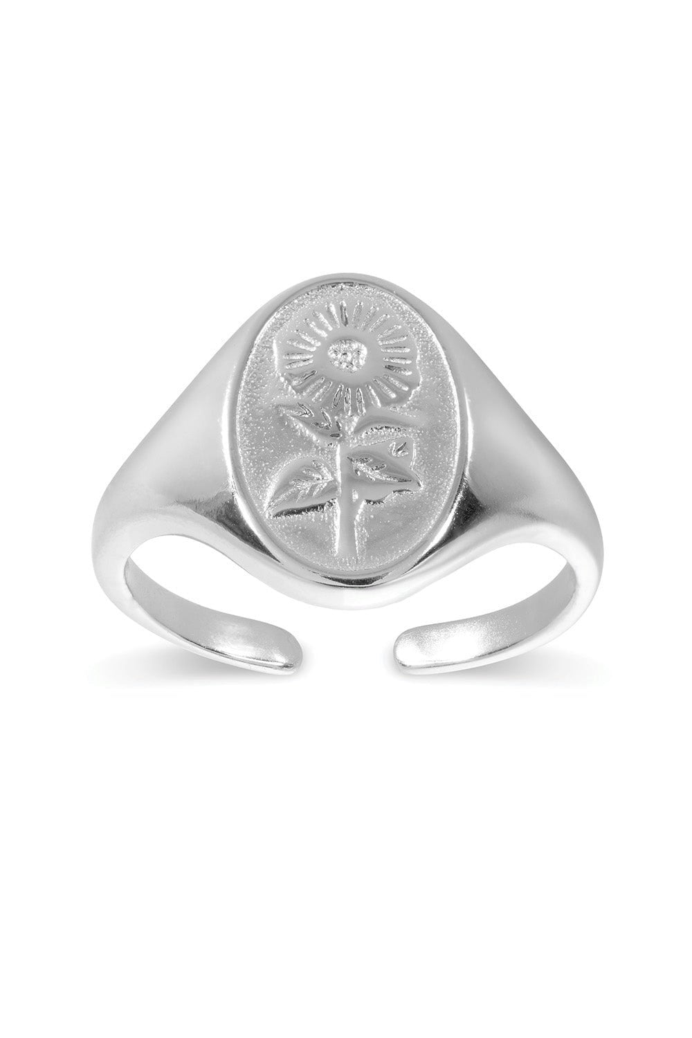 Elk & Bloom Silver Sterling Sunflower Ring - Yes Please