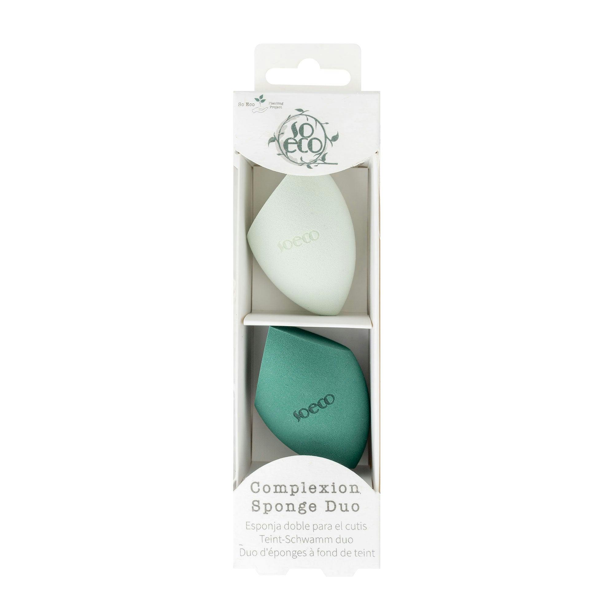 So Eco Complexion Sponge Duo – Latex-Free Makeup Sponges with Tapered & Flat Edge, Soft & Bouncy for Streak-Free Application of Liquid & Cream Products, Vegan & Cruelty-Free - Image 4