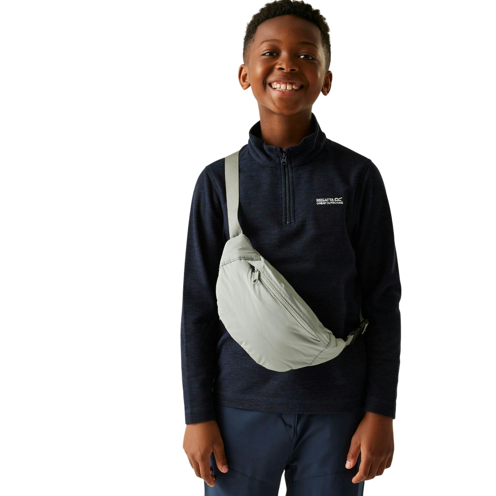 Regatta Kids Hot Shot Quarter Zip Fleece Top - Navy - 13 Years - Navy - 70% Polyester/30% Recycled Polyester