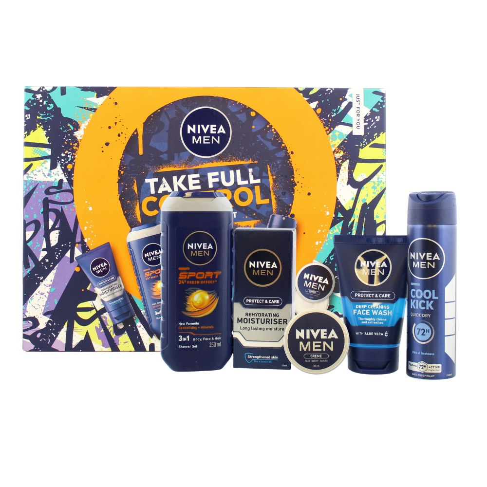 Nivea Men's Take Full Control Skincare 5Pc Gift Set