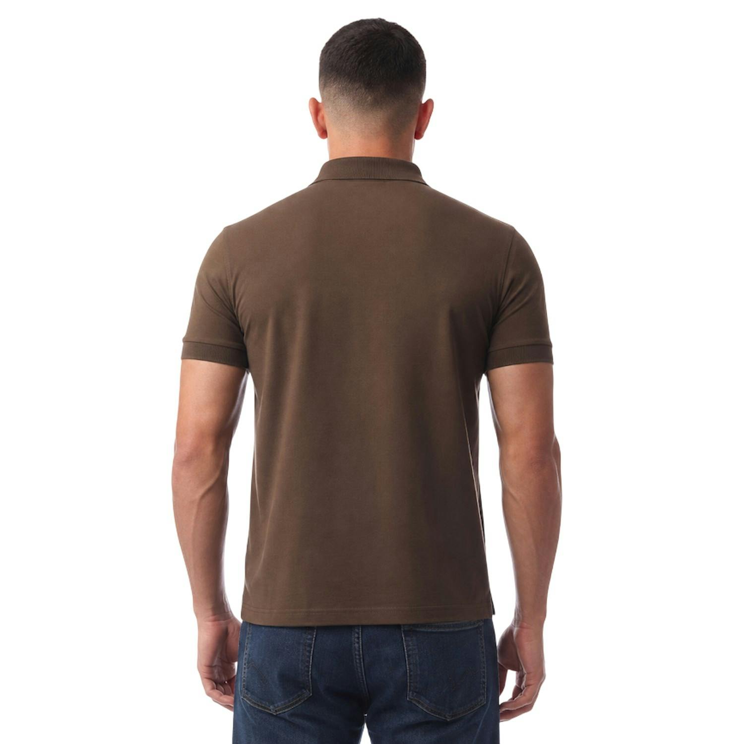 Boss Men's Brown Firenze Cotton Polo Shirt - S - 100% Cotton