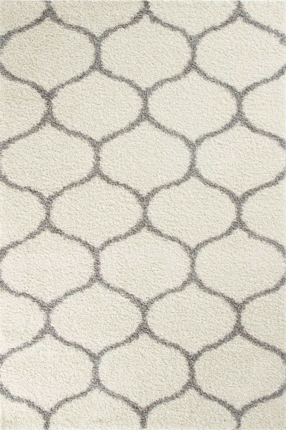 The Rugs Ivory Moroccan Shaggy Rug | 600 - 80X150 Cm