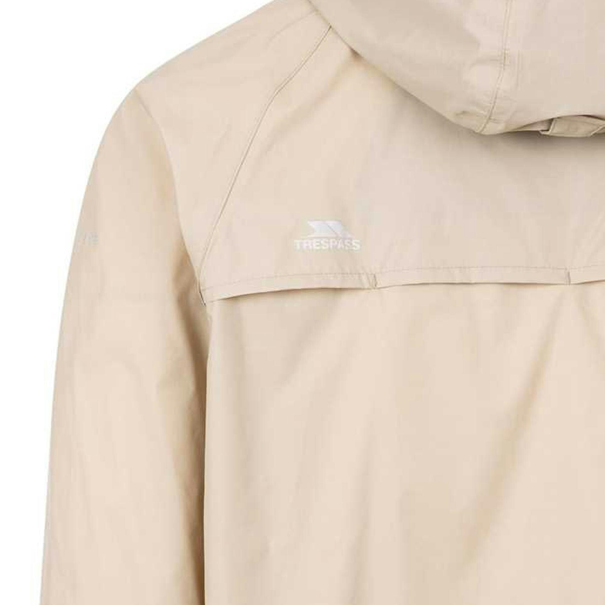 Trespass Adults Unisex Qikpac Packaway Waterproof Jacket (Oatmilk) - Beige - Size X-Large - Image 3