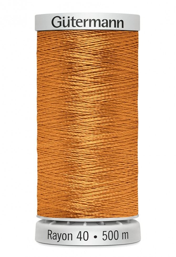 Gutermann No 40 Sulky Rayon Embroidery Thread 500M Rayon Thread Suitable For Embroidery - 1238 - 500 Metres