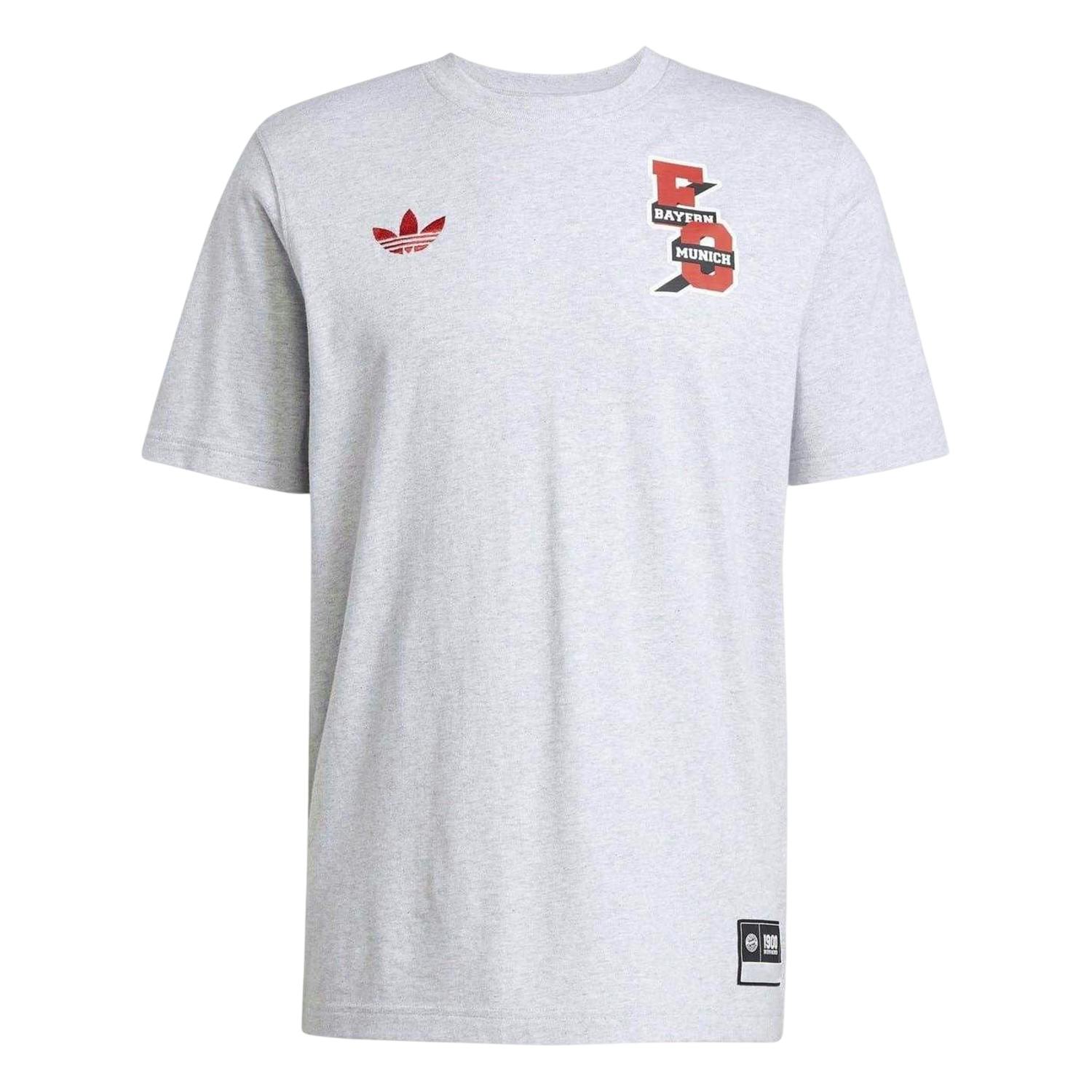 Adidas Unisex Grey Adult Fc Bayern Munich T-Shirt - Heather - S - Heather - 100% Cotton