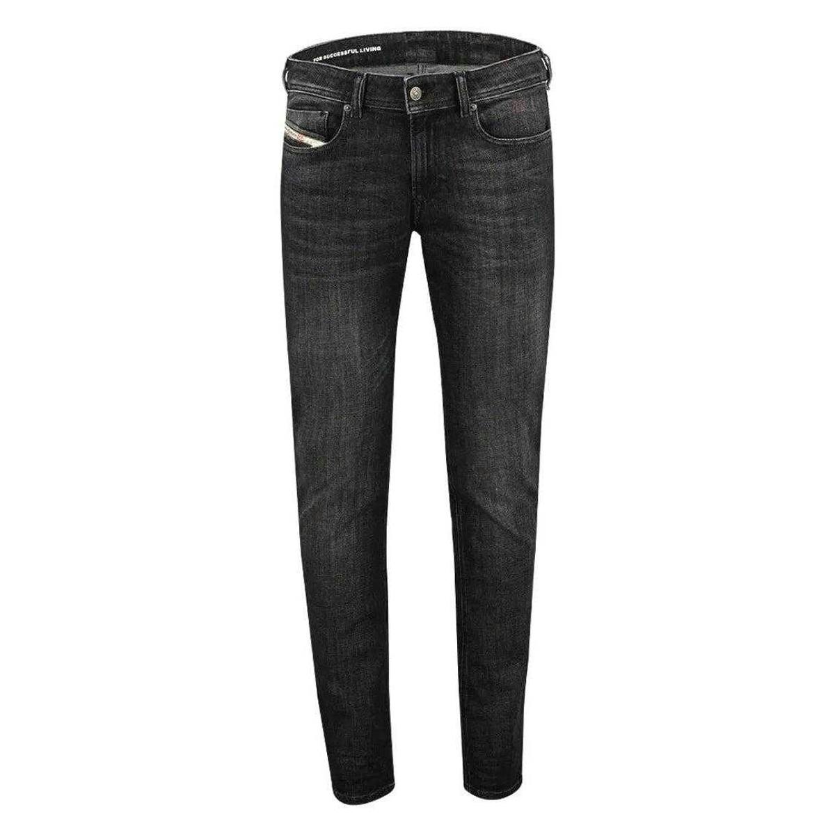 Diesel Men's Black Sleenker Jeans - Denim - Denim - 27S - 96% Cotton/3% Elastomultiester/1% Elastane