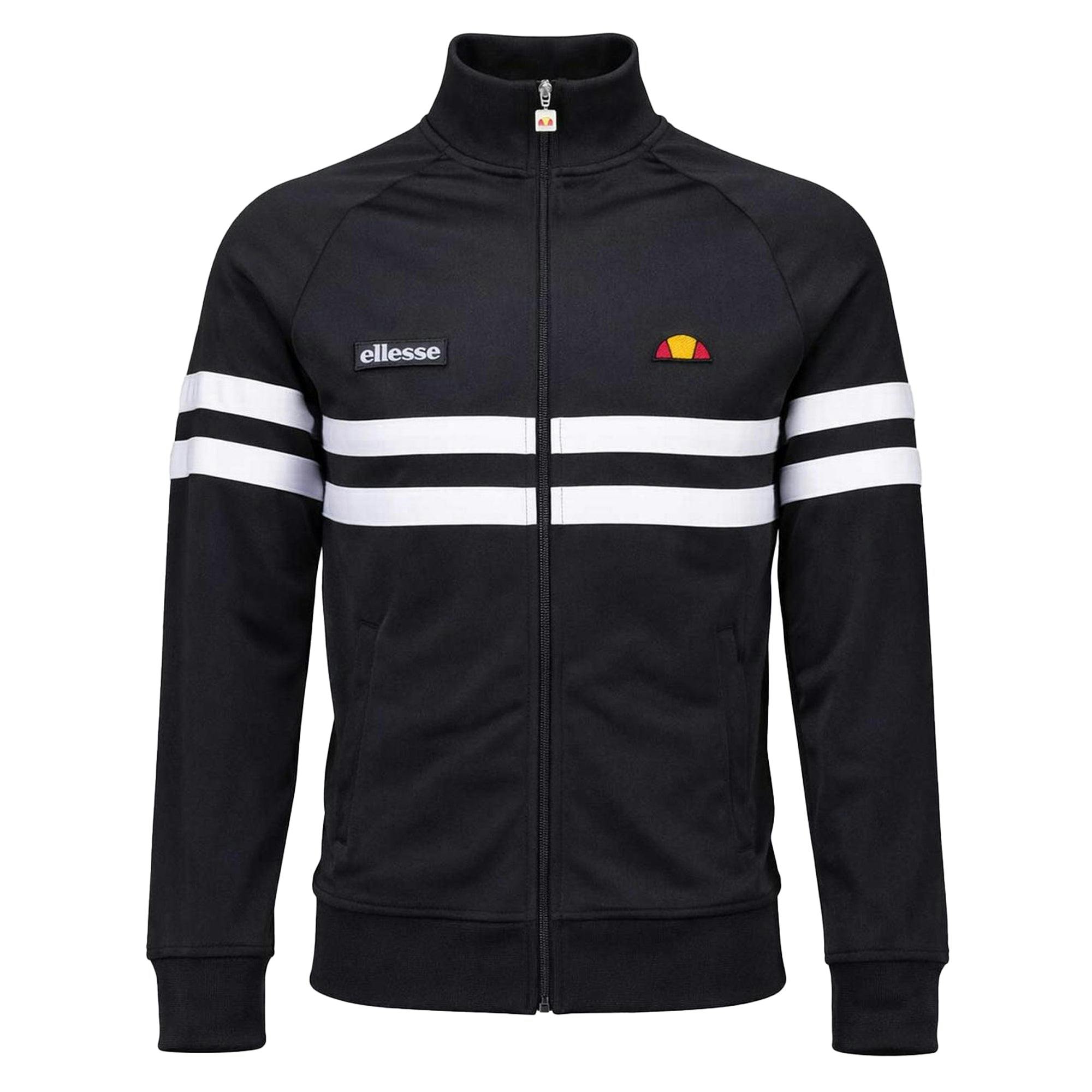 Ellesse Black/White Rimini Track Top Jacket - Xxl