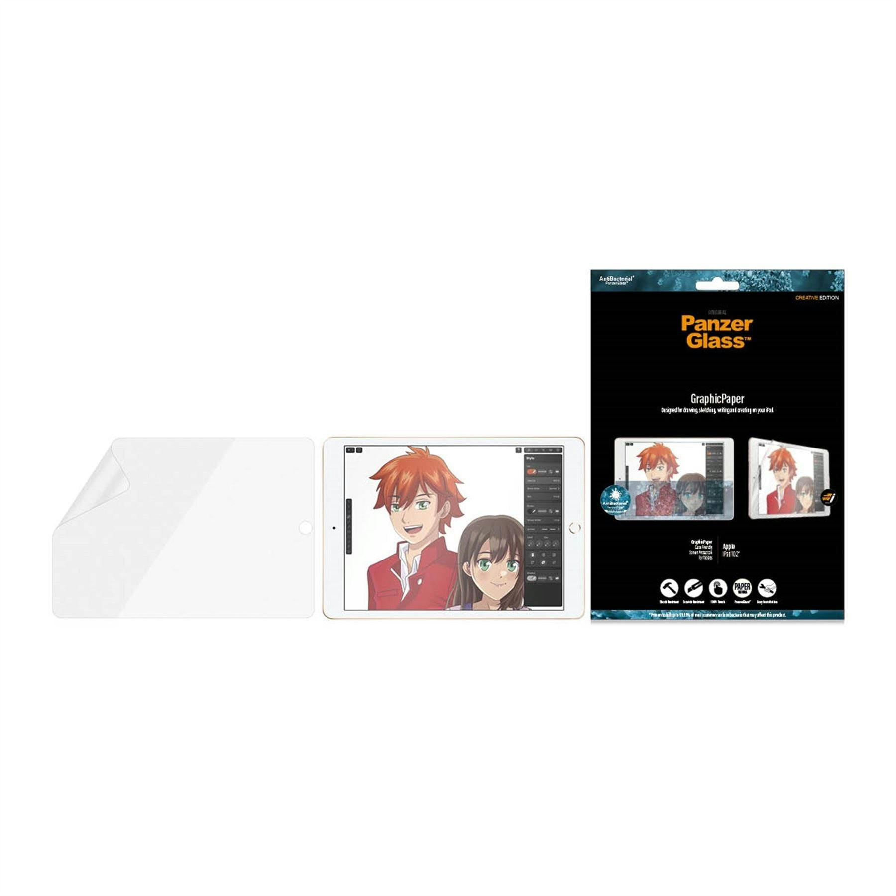 Panzerglass Light Panzer Glass Graphic Paper Case Friendly Screen Protection For Ipad 10.2" - 2733