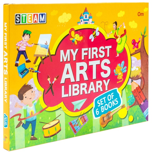 Om Books International Steam: My First Arts Library 6 Book Set [Level 1 - 3]