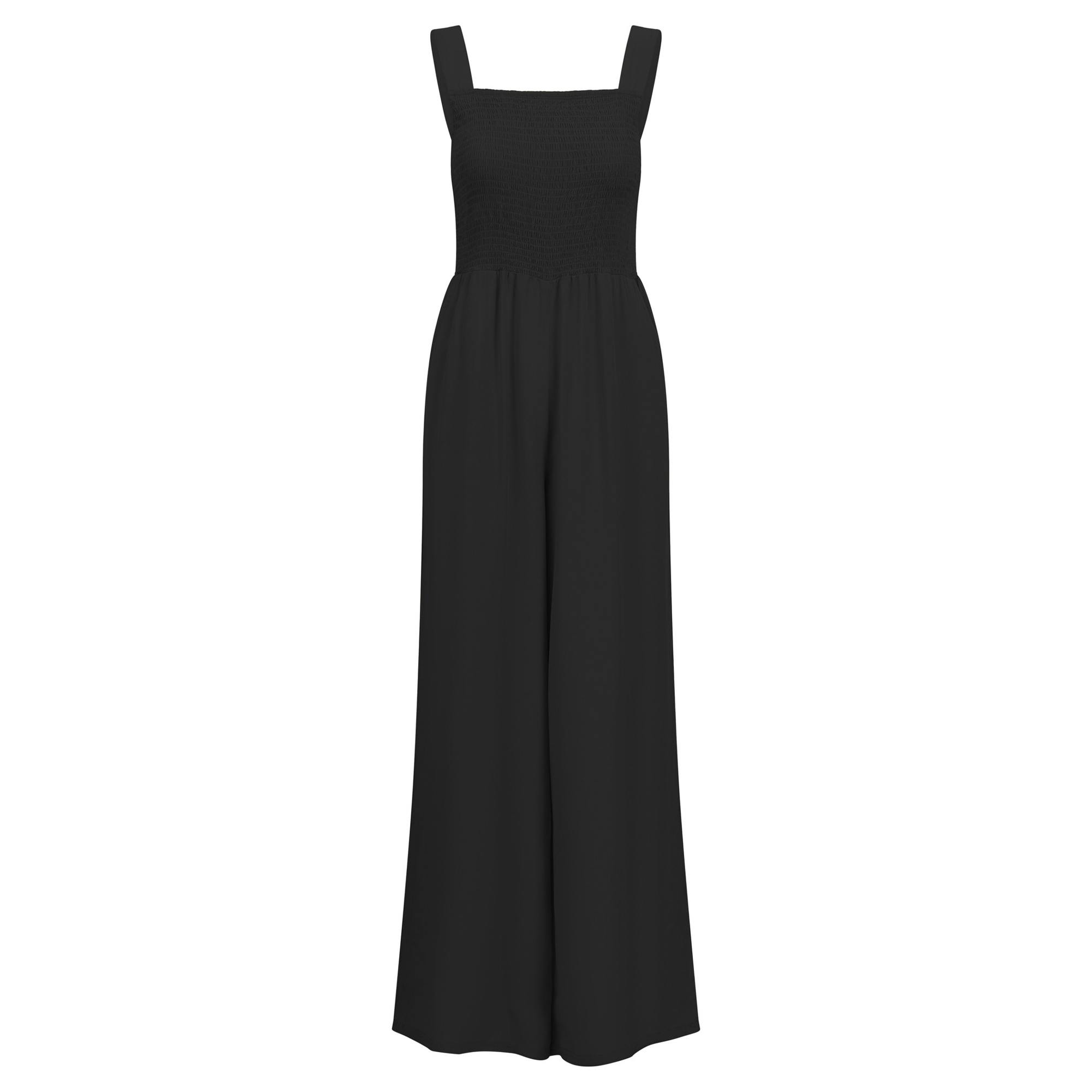 Trespass Women's Black Cove Full Length Sleeveless Casual Jumpsuit - Xs