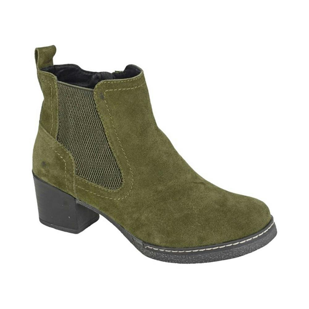 Cipriata Women's Green / Alessina Suede Ankle Boots - Khaki - 6 Uk - Khaki - 100% Mixed