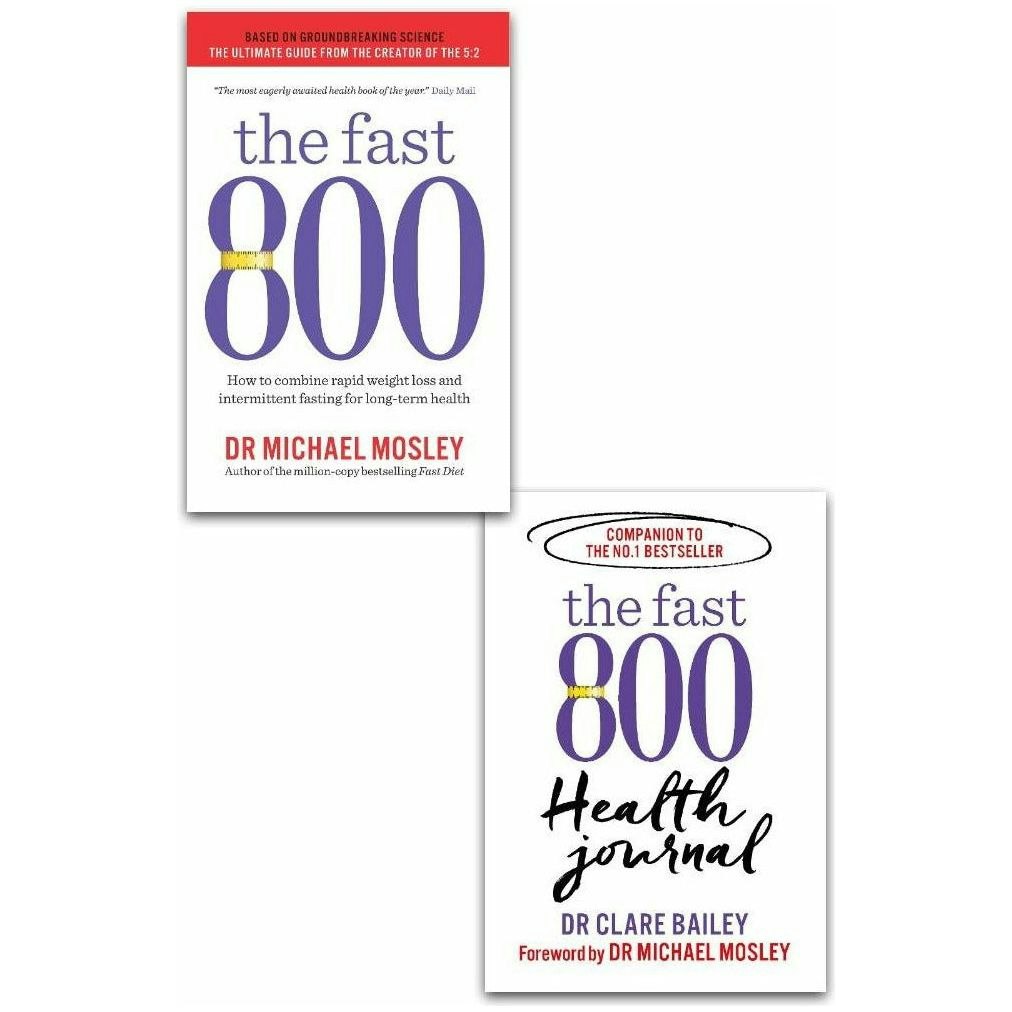 Short Books The Fast 800 & The Fast 800 Health 2 Books Collection Set By Michael Mosley