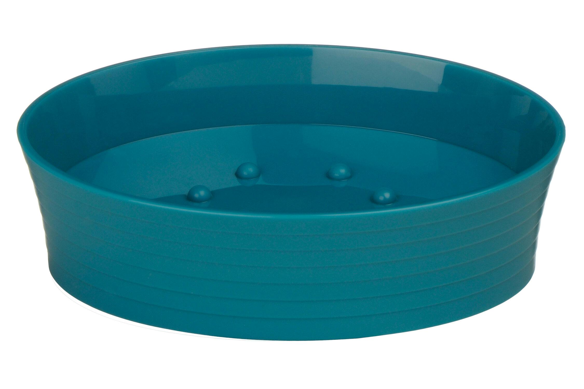 Essentials By Premier Turquoise Abs Bathe Plastic Soap Dish