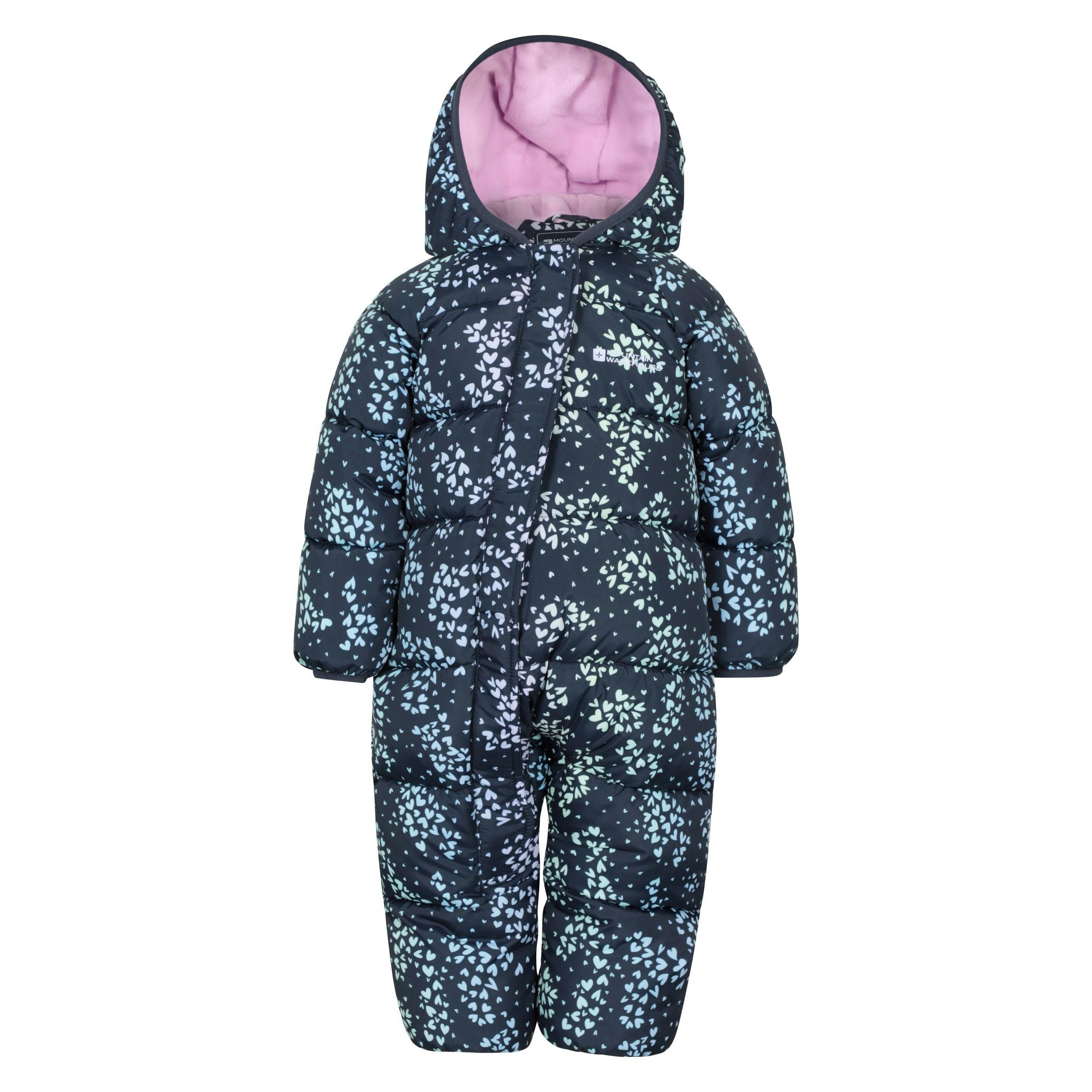 Mountain Warehouse Toddler Frosty Clouds Padded Snowsuit - Navy - 12-18 Months - Navy - 100% Polyester