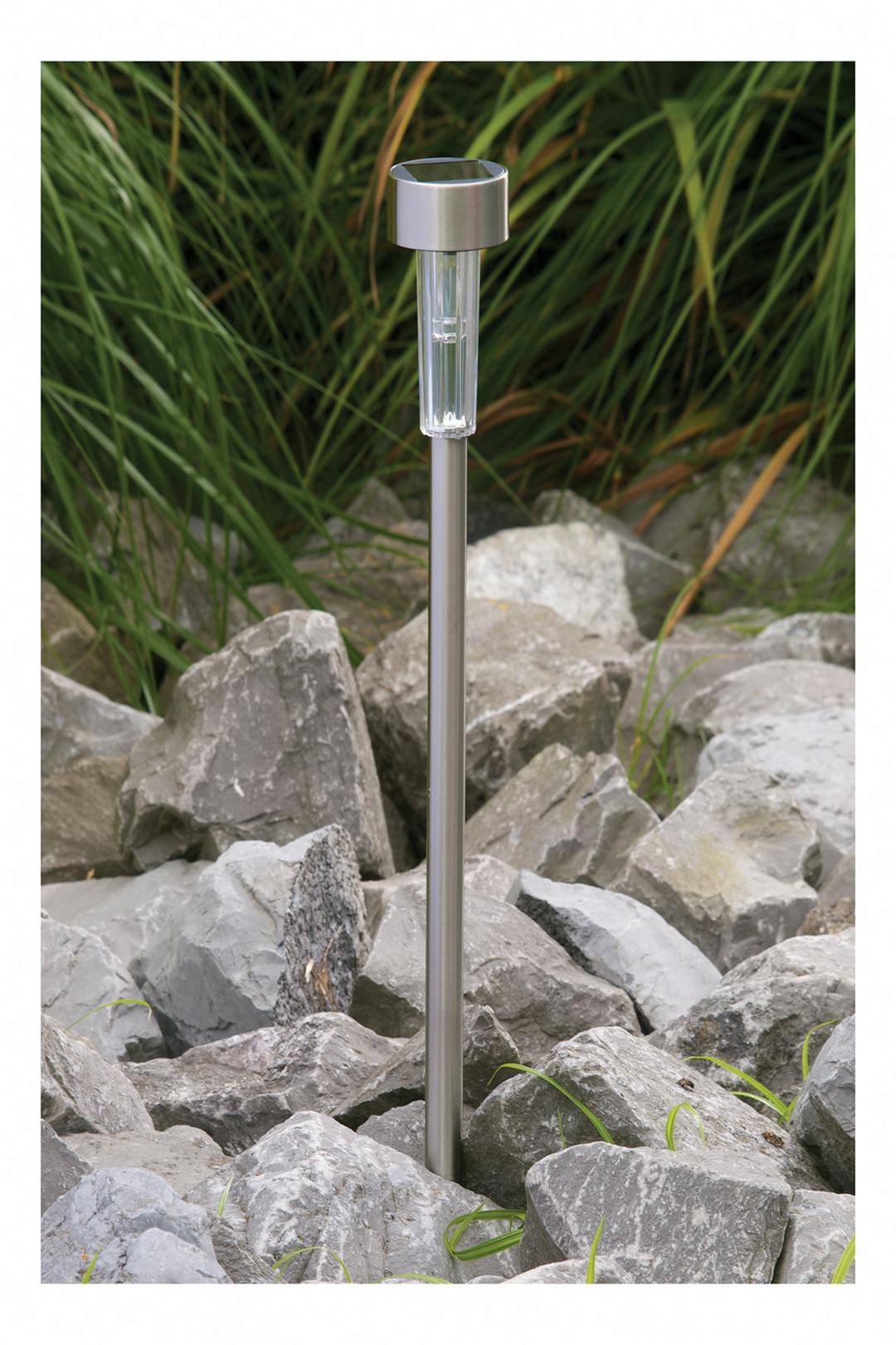 Luxform Light Solar Fuego Garden Spike Stainless Steel 24Pk