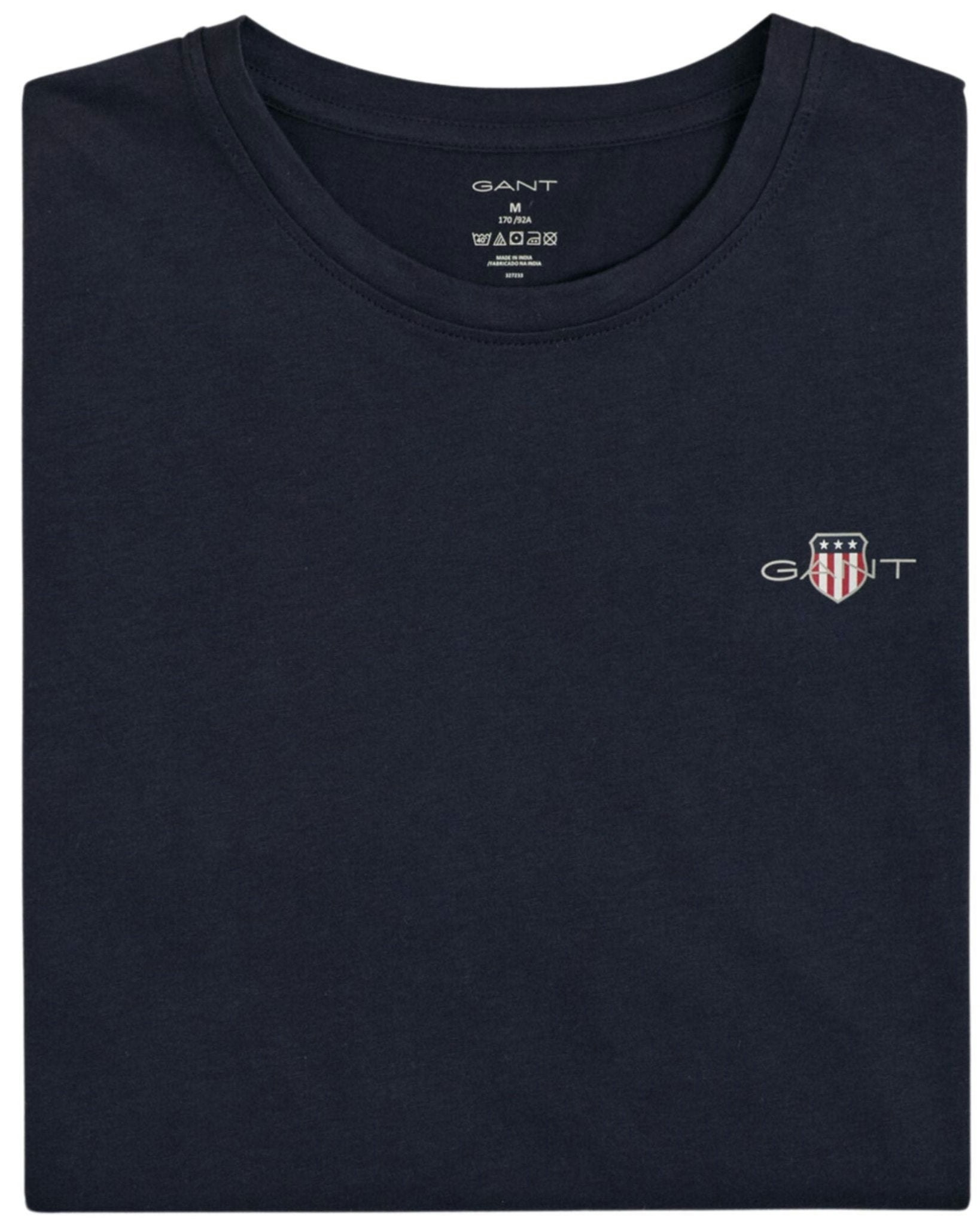 Gant Blue Shield Logo Jersey Pyjama T-Shirt, Navy - S