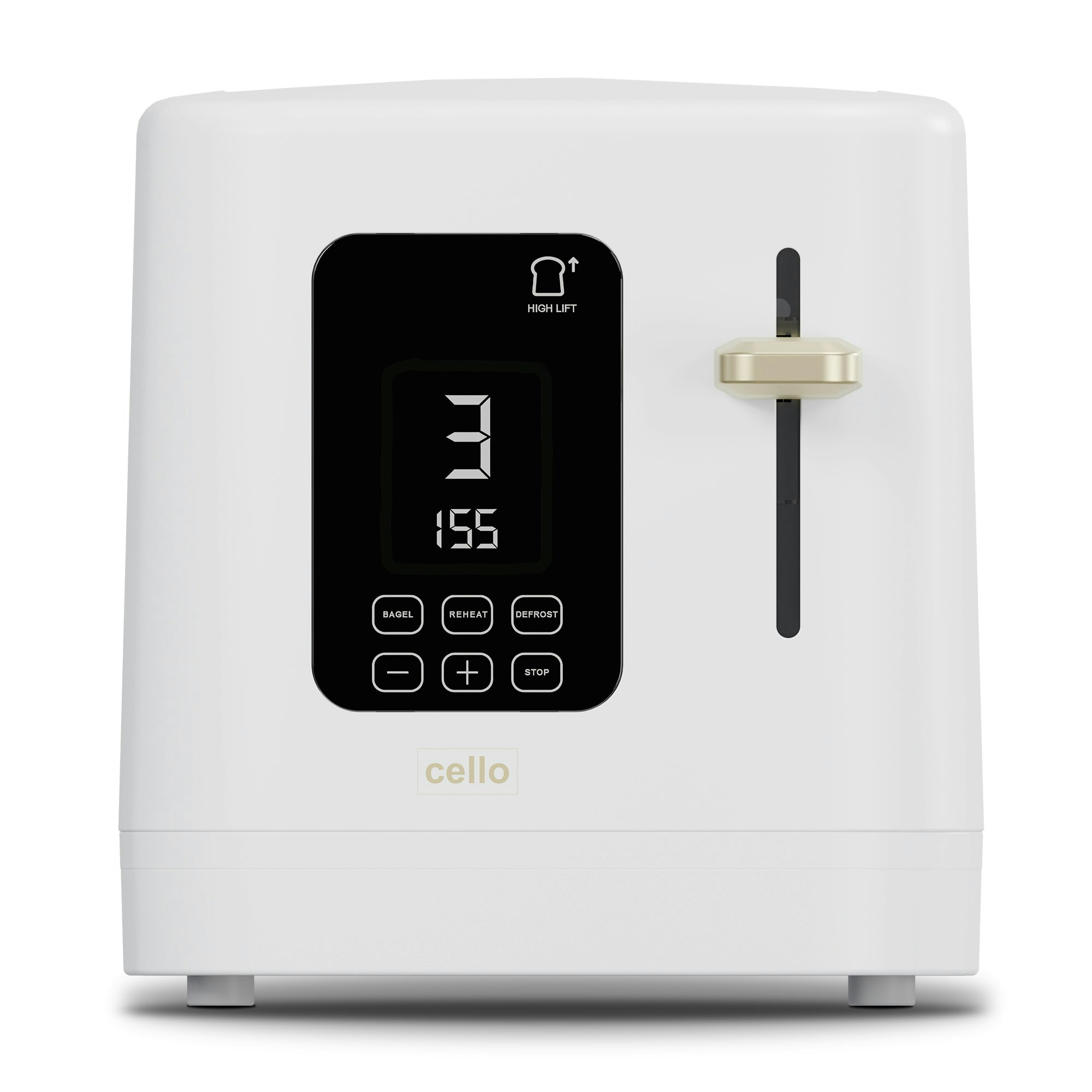 Cello Digital 2 Slice Toaster With Touch Control And Timer