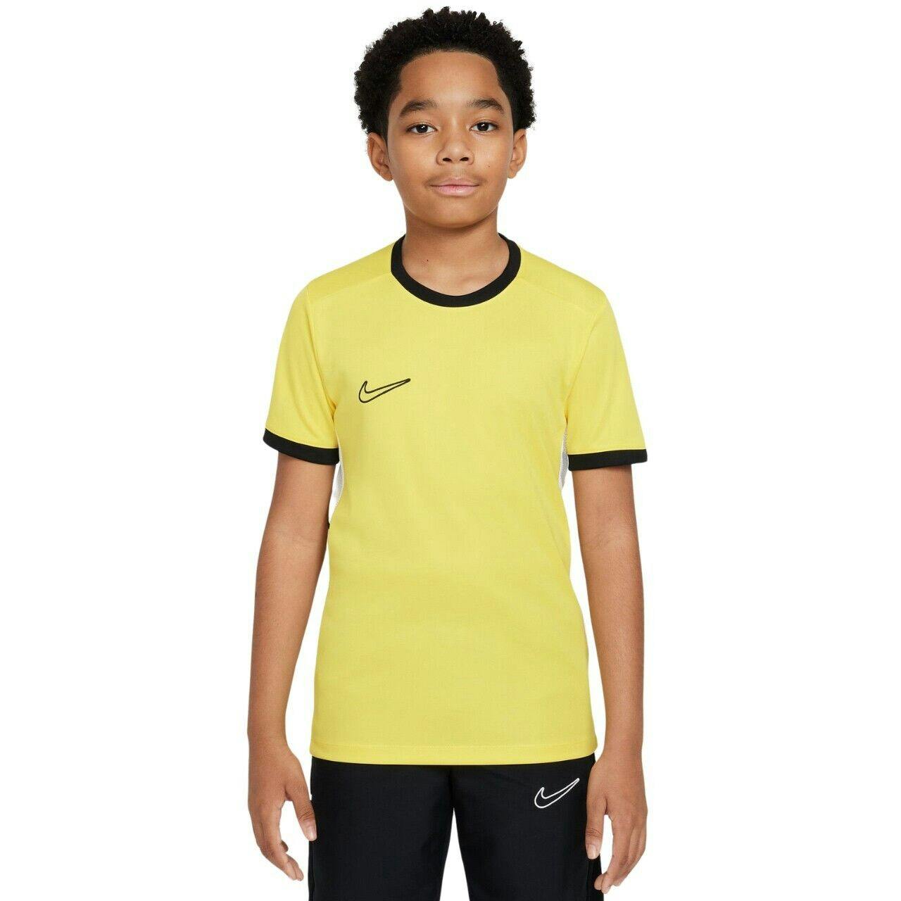 Nike Boys Yellow / Girls T Shirt Academy 25 Junior Top Fz9758 - L - 12-13 Years