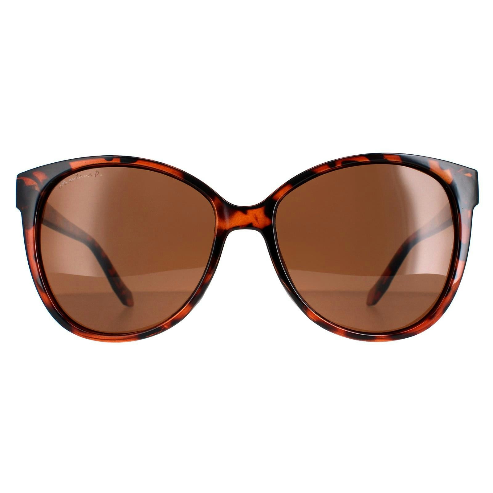 Montana Women's Brown Sunglasses Mp74b Shiny Tortoise Polarised For