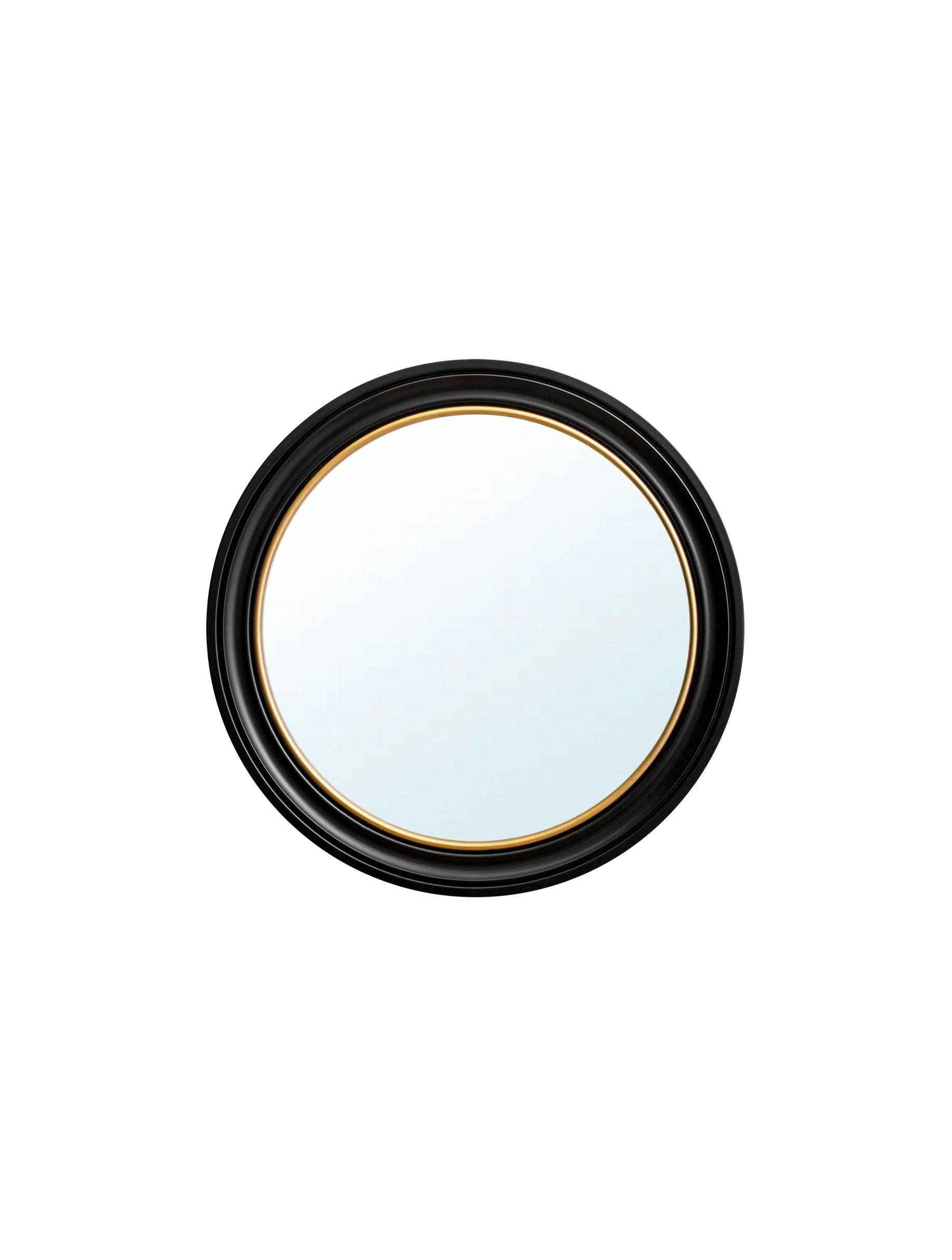 Rackhams Black/Gold Round Mirror - And - 70 X 70Cm - Oxford Round