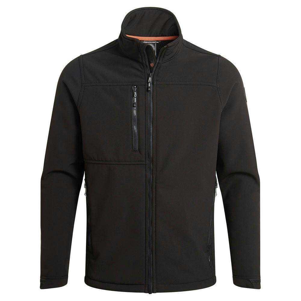 Craghoppers Men's Black Whitby Soft Shell Jacket - M - 97% Recycled Polyester/3% Elastane