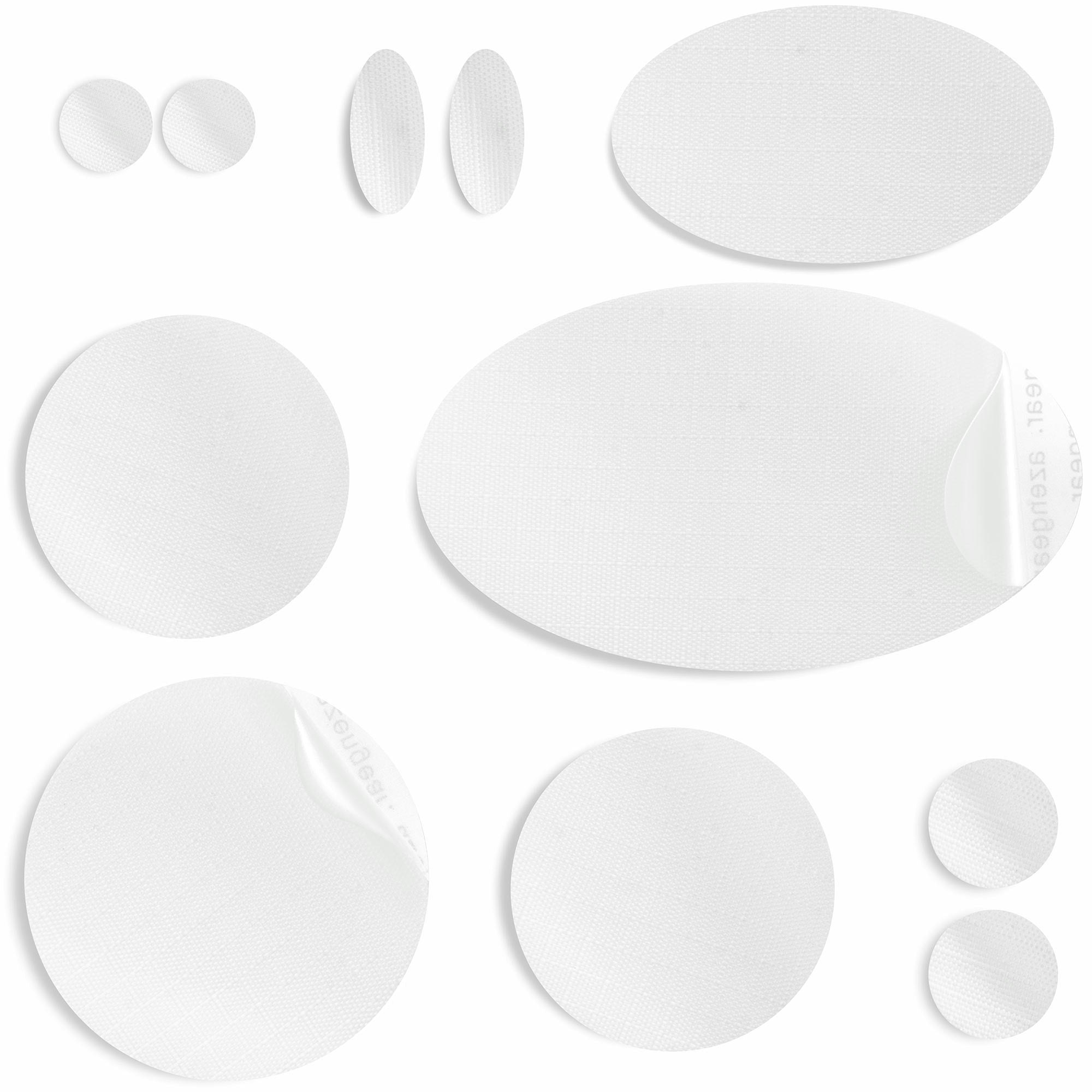 Azengear White Jacket Repair Patches - Waterproof, Self-Adhesive, Tear-Cold-Heat-Resistant