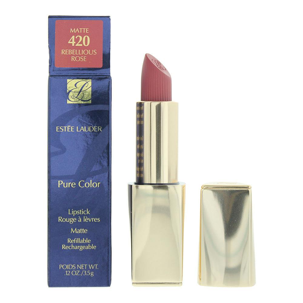 Estée Lauder Pure Color Pure Color Matte 420 Rebellious Rose Lipstick 3.5G