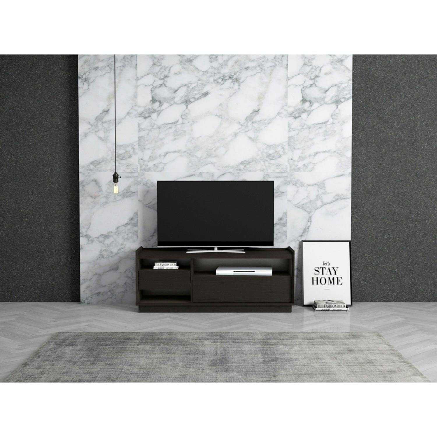 Kudlhome Dark Yucca Tv Cabinet, Modi Wenge, 1.2M - 1.2M (120Cm)