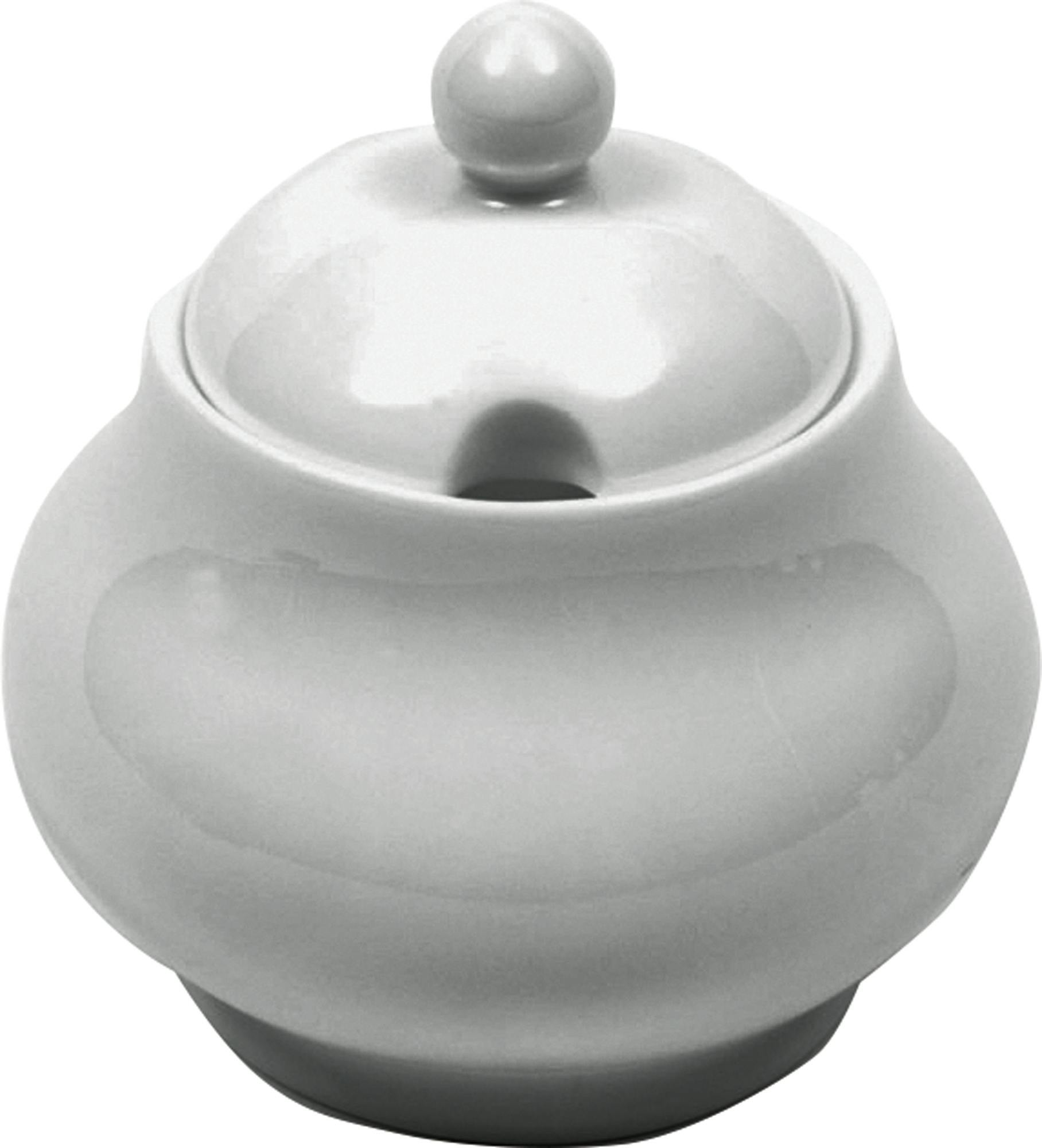 Rackhams White Cashmere Sugar Bowl - Bone China - Sugar Bowl