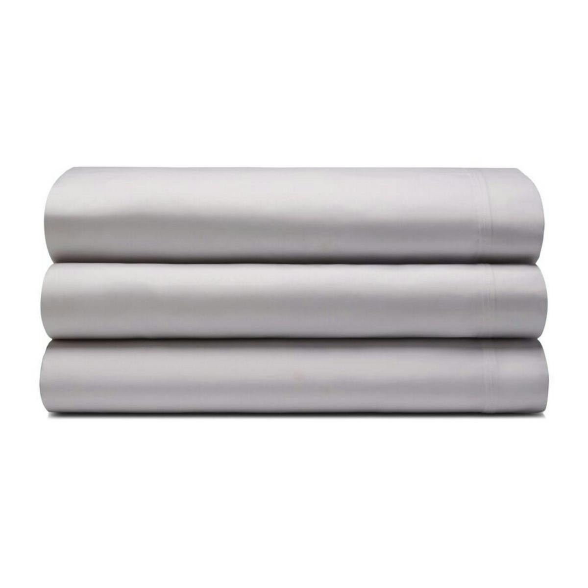 Belledorm Egyptian Cotton Blend Fitted Sheet - Oyster - Oyster - 200Cm X 200Cm - 100% Cotton