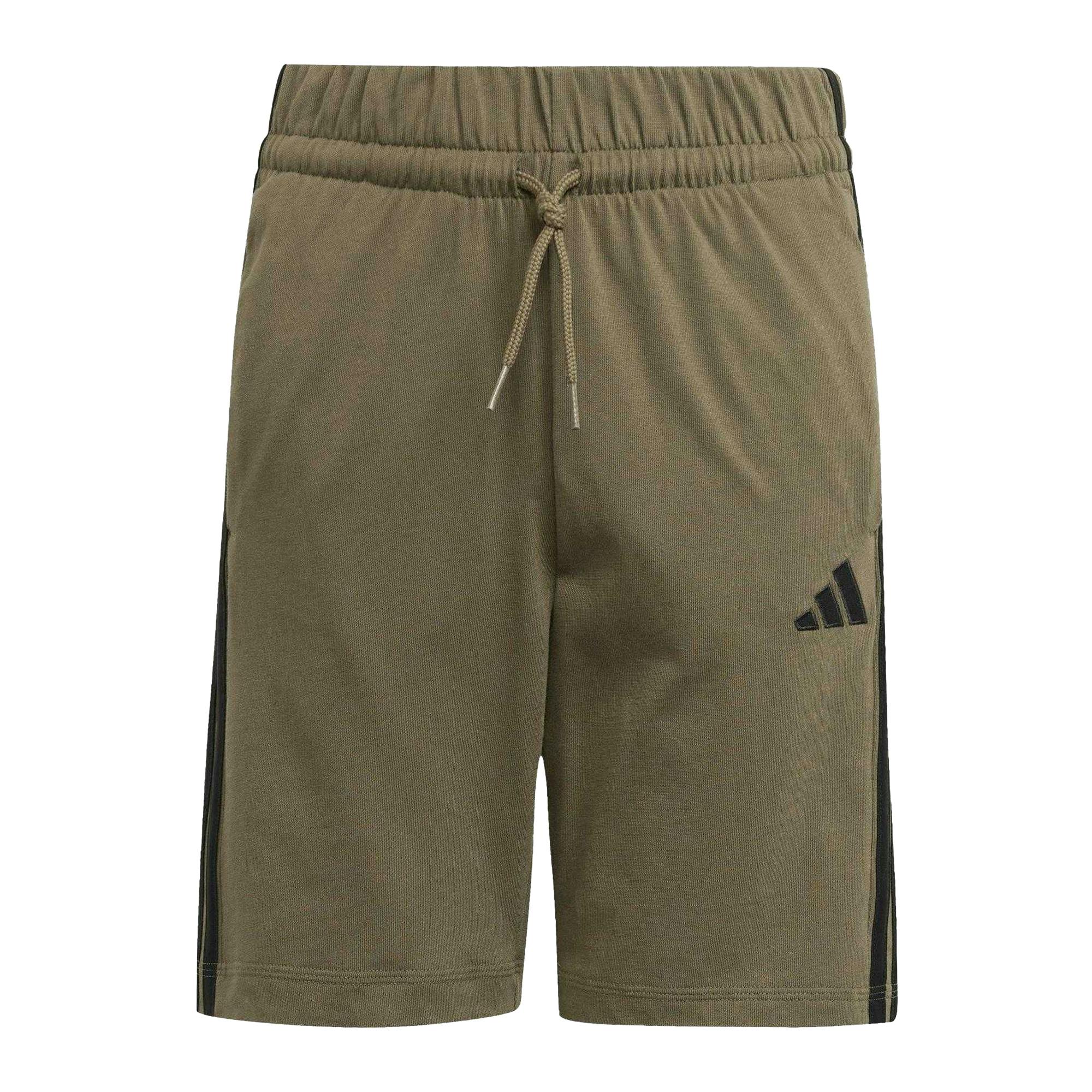 Adidas Black Kids Essential Shorts - Khaki/ - 9-10 Years - Khaki/ - 100% Cotton